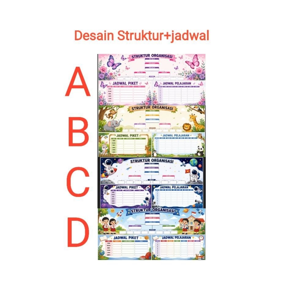 Banner Struktur Organisasi+Jadwal