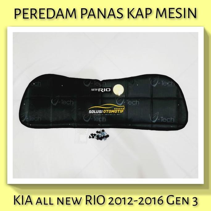 Promo KIA RIO All New Pelindung Peredam Panas Kap Mesin Mobil VTECH + Klip Diskon