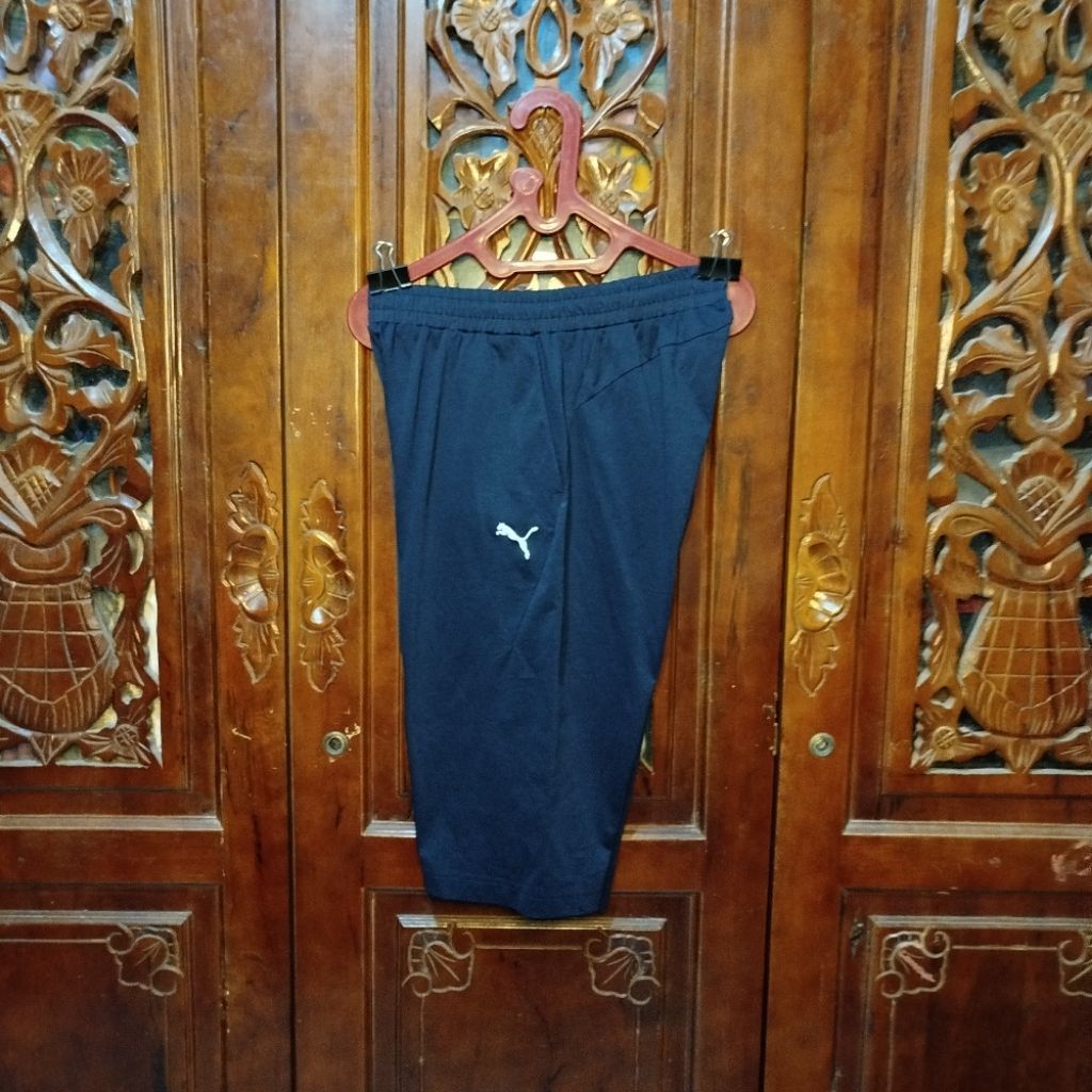 CELANA PENDEK 3/4 PONGGOL BOLA FUTSAL RUNNING LARI SPORT OLAHRAGA PUMA SIZE S SECOND