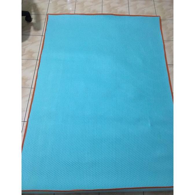 Rumahku- Karpet Lantai | Karpet Bentol Spons Mercy | Tikar Spons | Karpet Polos Biru Kuning Pink