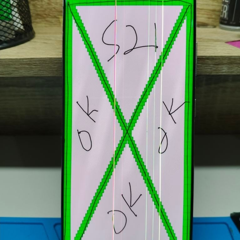 LCD CABUTAN ORIGINAL SAMSUNG S21 ULTRA + FRAME MINUS GARIS