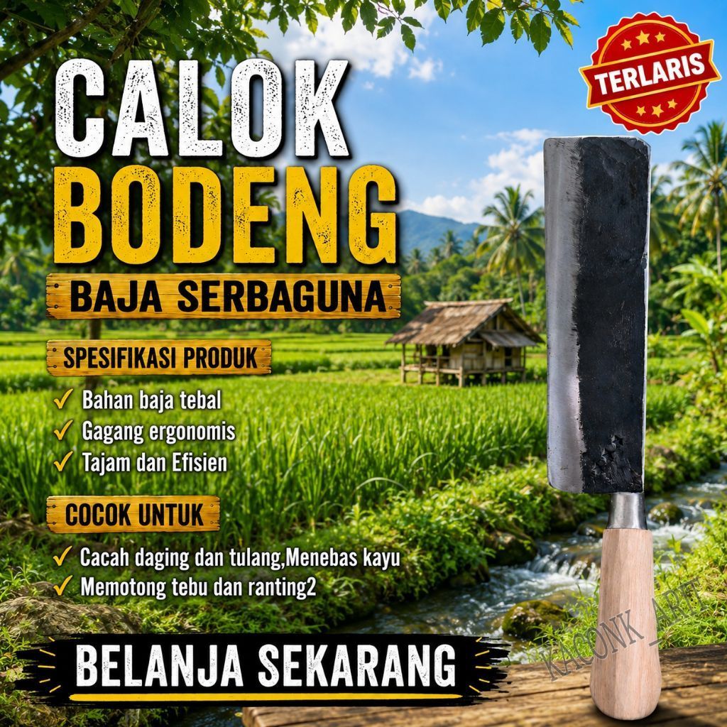 Bodeng/Pisau Calok  Special Baja Madura Multifungsi