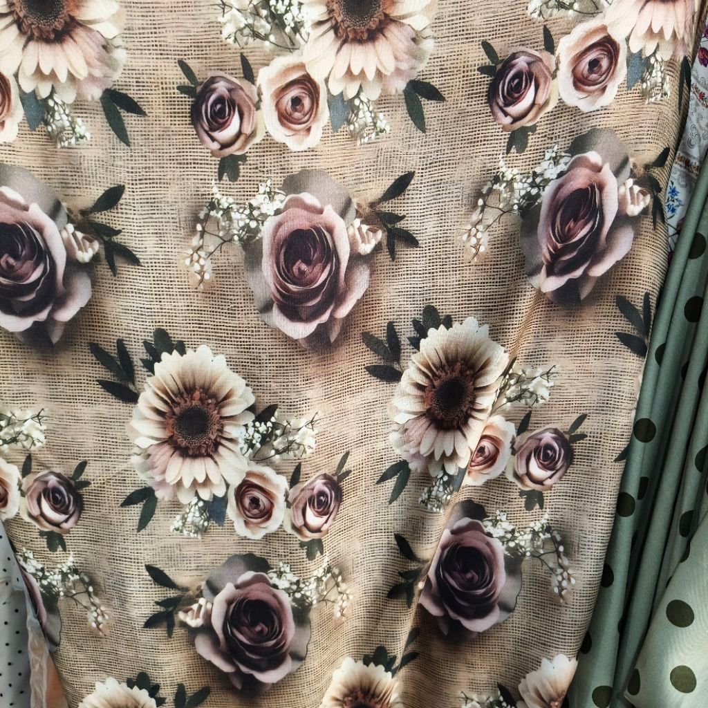 Kain Katun Rayon Viscose Premium Motif Terbaru | katun rayon motif | Rayon viscose premium | Daster 
