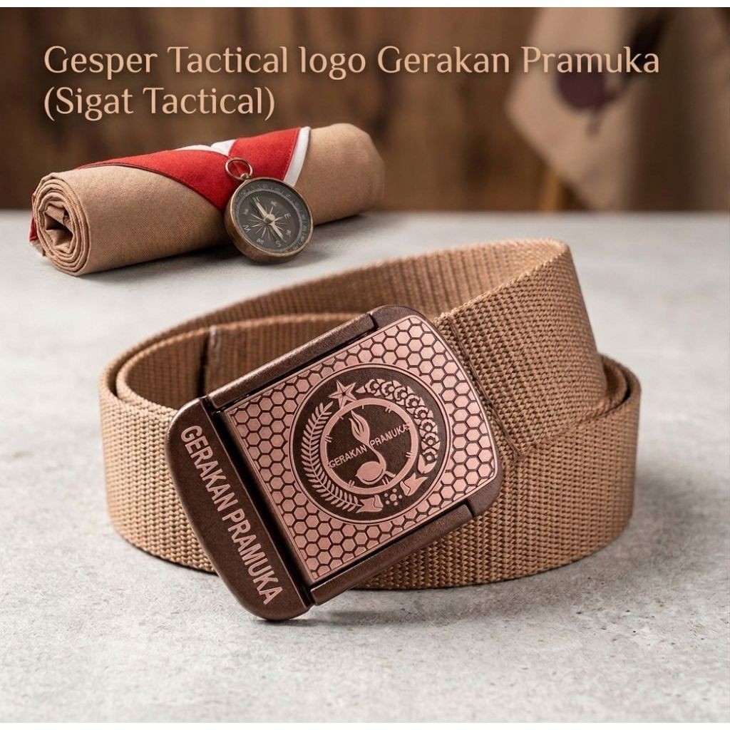 Gesper Tactical outdoor logo Gerakan Pramuka / Gesper Custom Laser / Gesper outdoor