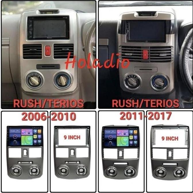 HERBONE FRAME HEAD UNIT ANDROID 9" RUSH / TERIOS 2006 - 2017
