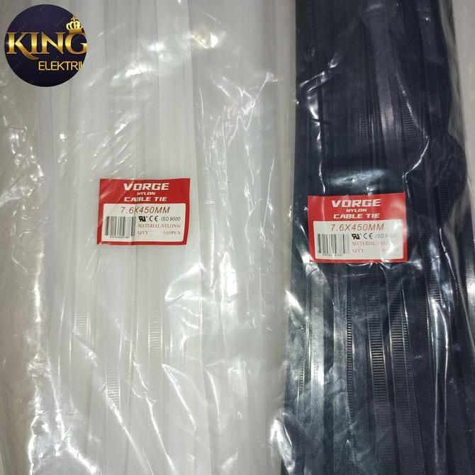 KABEL TIES CABLE PENGIKAT VORGE 7.6 X 450 MM 7,6 X 45 CM 45CM 450MM 7.6X450 7,6X450 FOR SALE