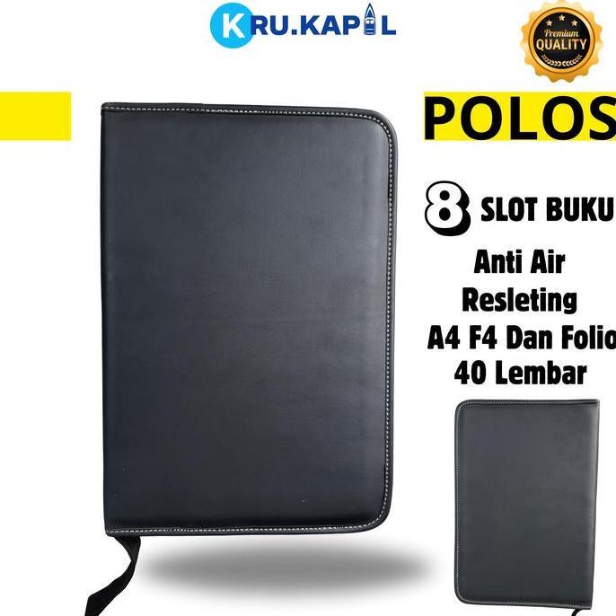 KruKapal | Map Dokumen Pelaut Resleting POLOS Tebal,Premium , Dokumen Keeper Resleting Isi 30