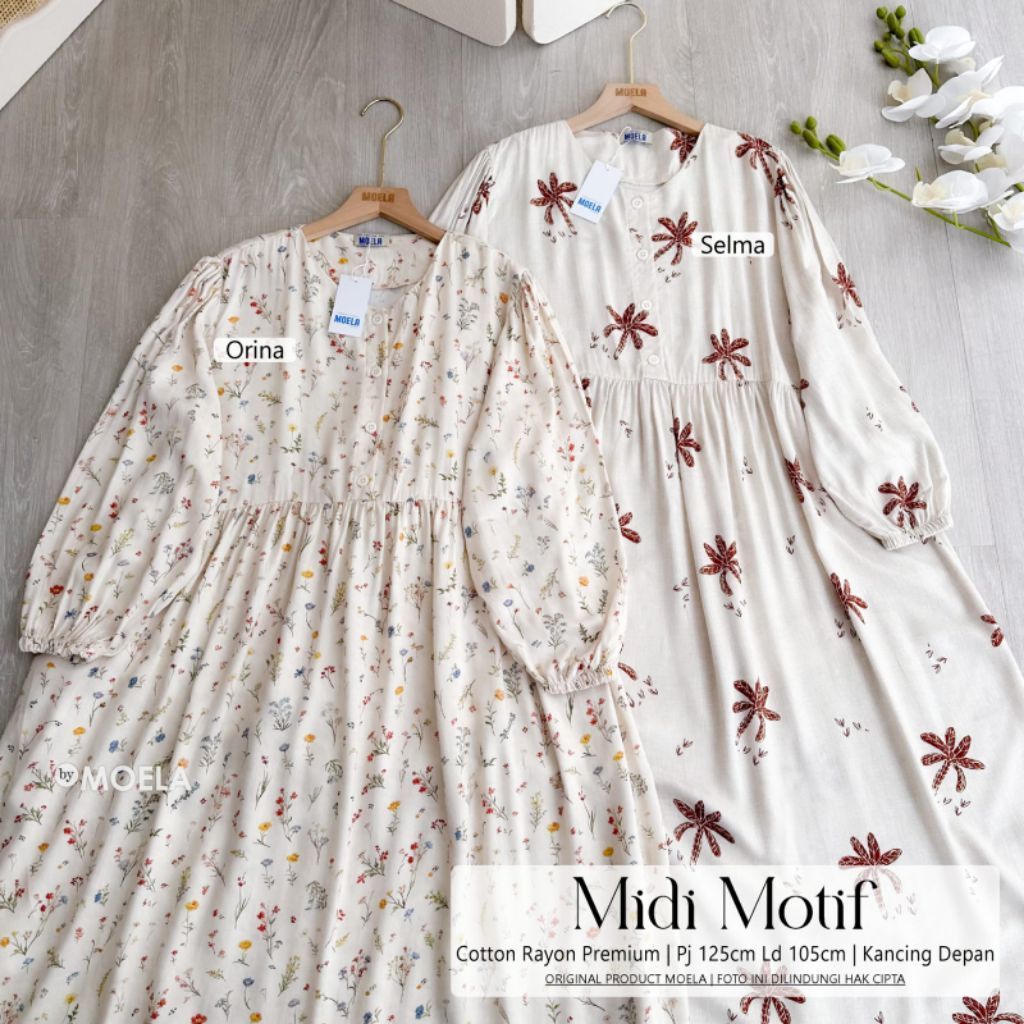 Orina Selma Dress Gamis Jumbo Allsize Busui Premium Catton Rayon Original Ori Moela Berlabel
