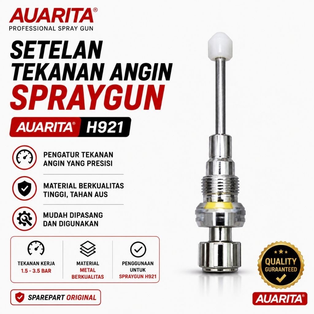 setelan angin spraygun auarita h921
