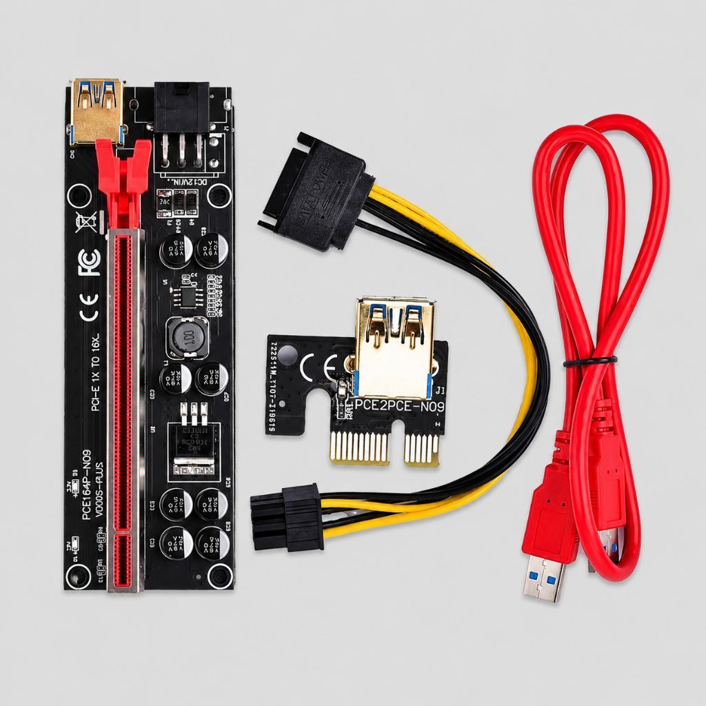 Riser PCIE V009S Plus 8 Kapasitor - Riser 009S Plus 8 Capasitor
