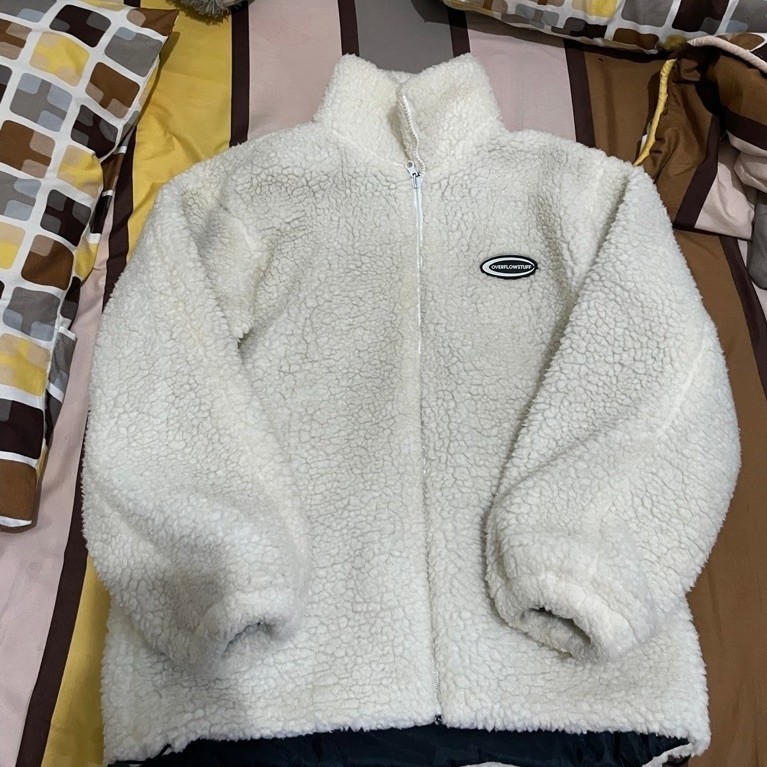 Jaket Sherpa Putih