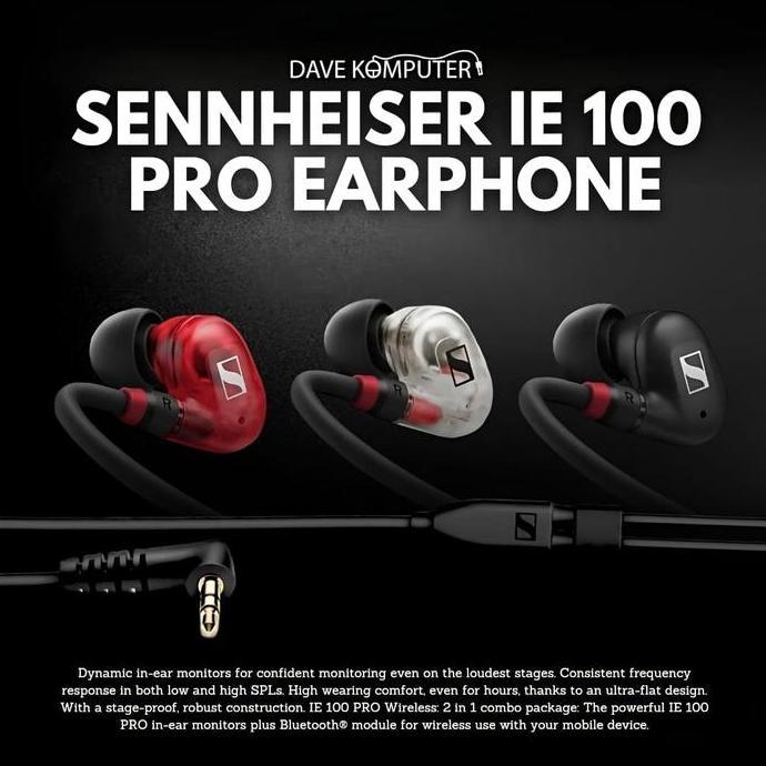 SENNHEISER IE 100 PRO / IE100 PRO / IE-100 PRO Earphone