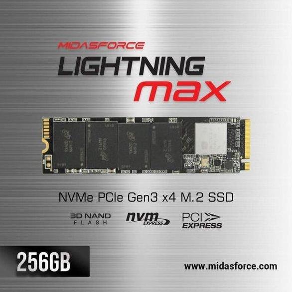 TERMURAH - M.2 NVME 256GB MIDASFORCE M2 NVME 256GB MIDAS PCIe Gen3 x4 SSD