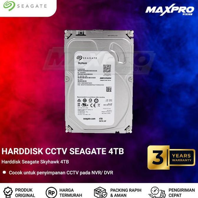 NEW SEAGATE - HDD SEAGATE SKYHAWK 4TB GARANSI 3 TAHUN