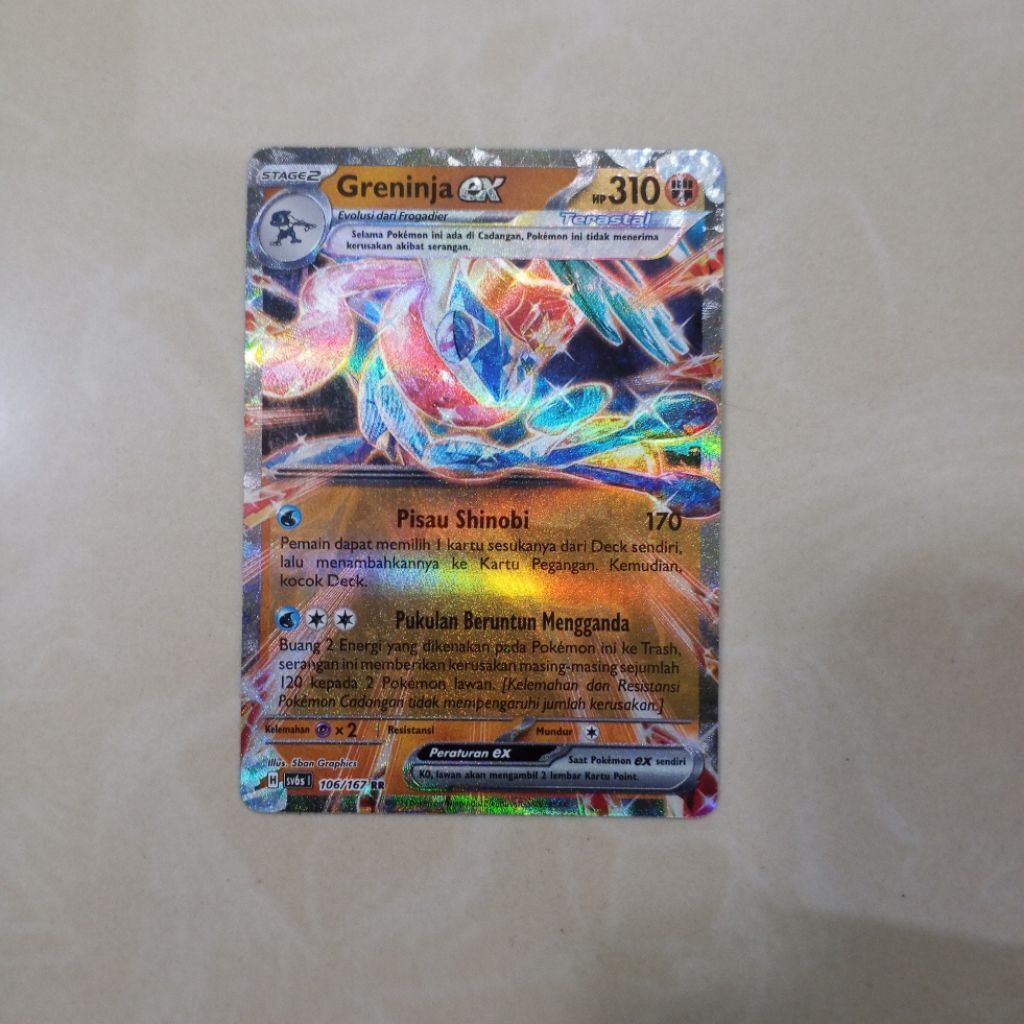 TCG Pokemon greninja ex set topeng transfigurasi