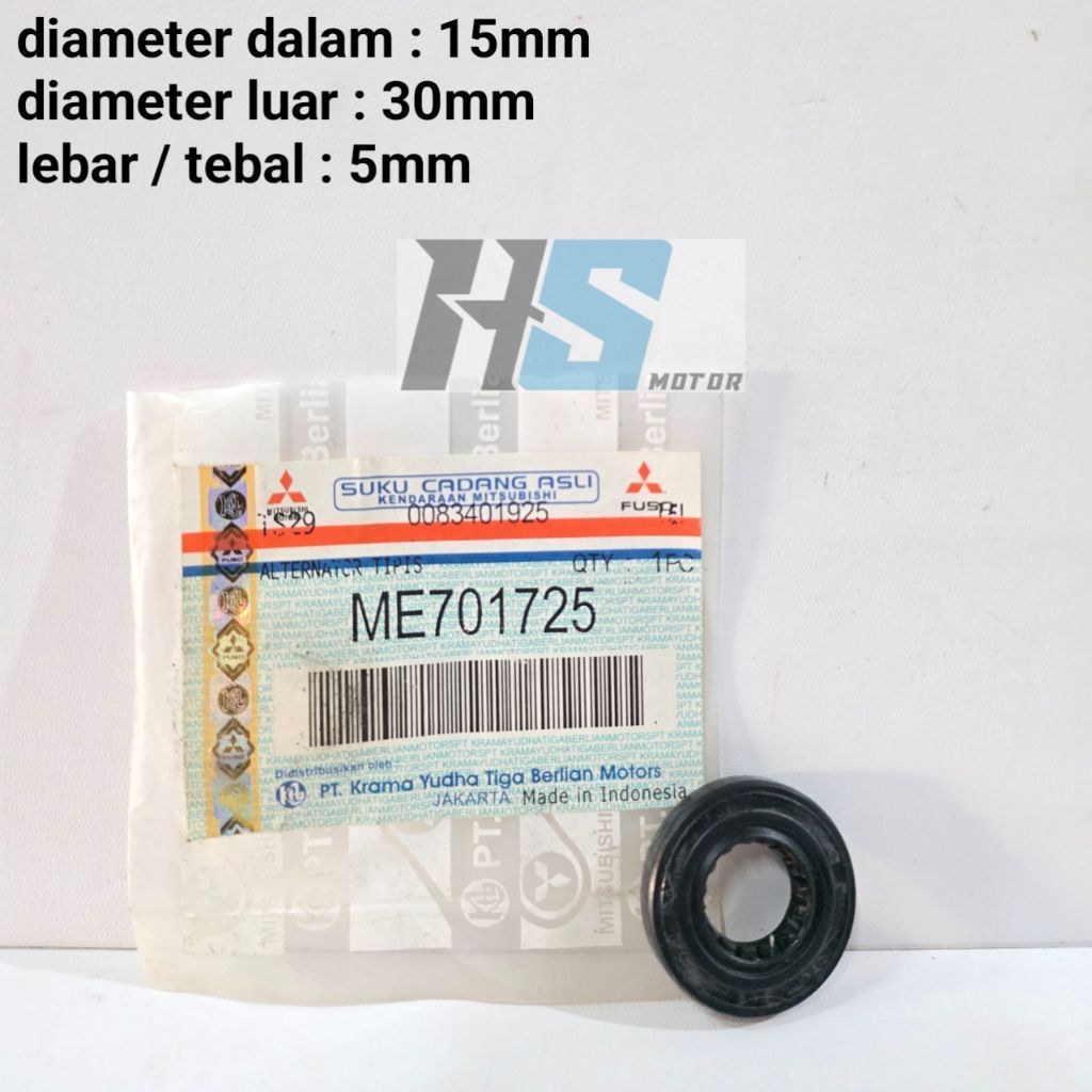 OIL SEAL ALTERNATOR TIPIS DINAMO AMPERE SEAL BLOWER 14.5 30 8 MOBIL MITSUBISHI COLT DIESEL PS100 CAN