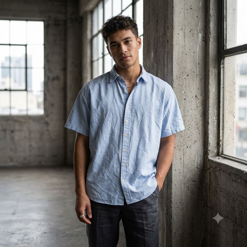 Lafudge Oversize Boxy Short Sleeve Shirt