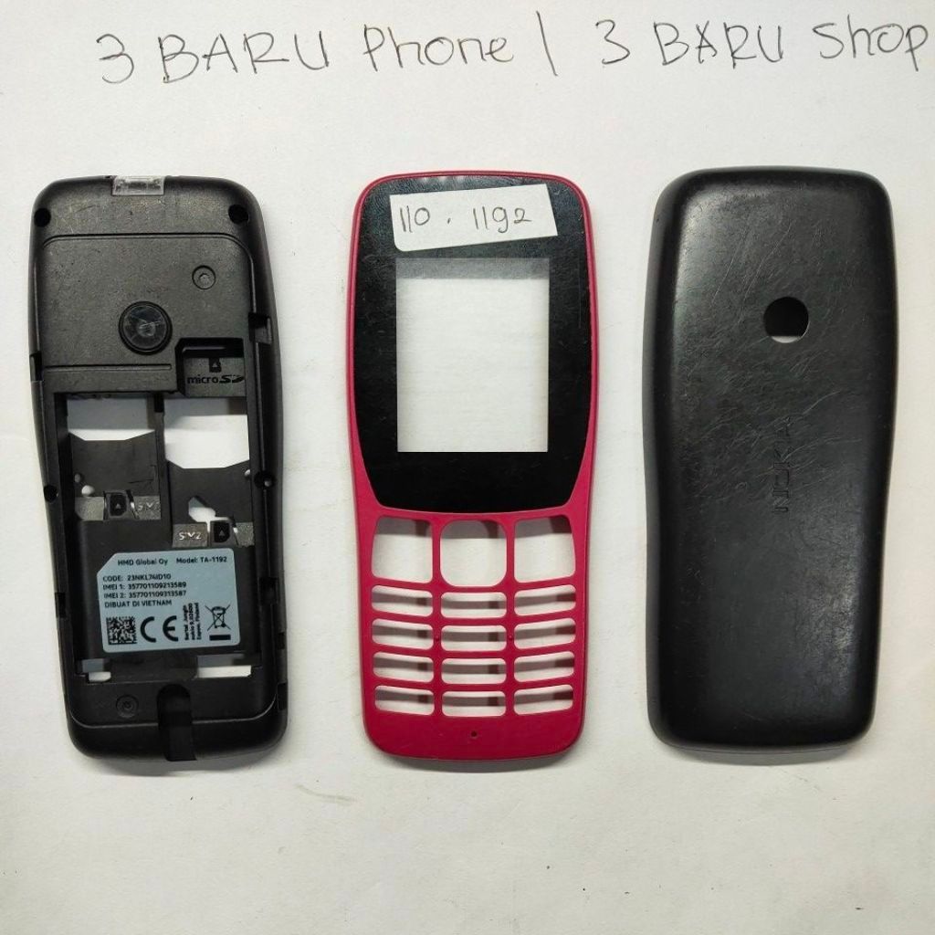Casing depan nokia 110 1192 Tulangan nokia 110 arm 1192 backdoor nokia 110
