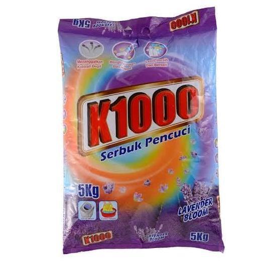 Detergent k1000 serbuk cuci 5 kg lavender Blossom sabun deterjen baju MSD