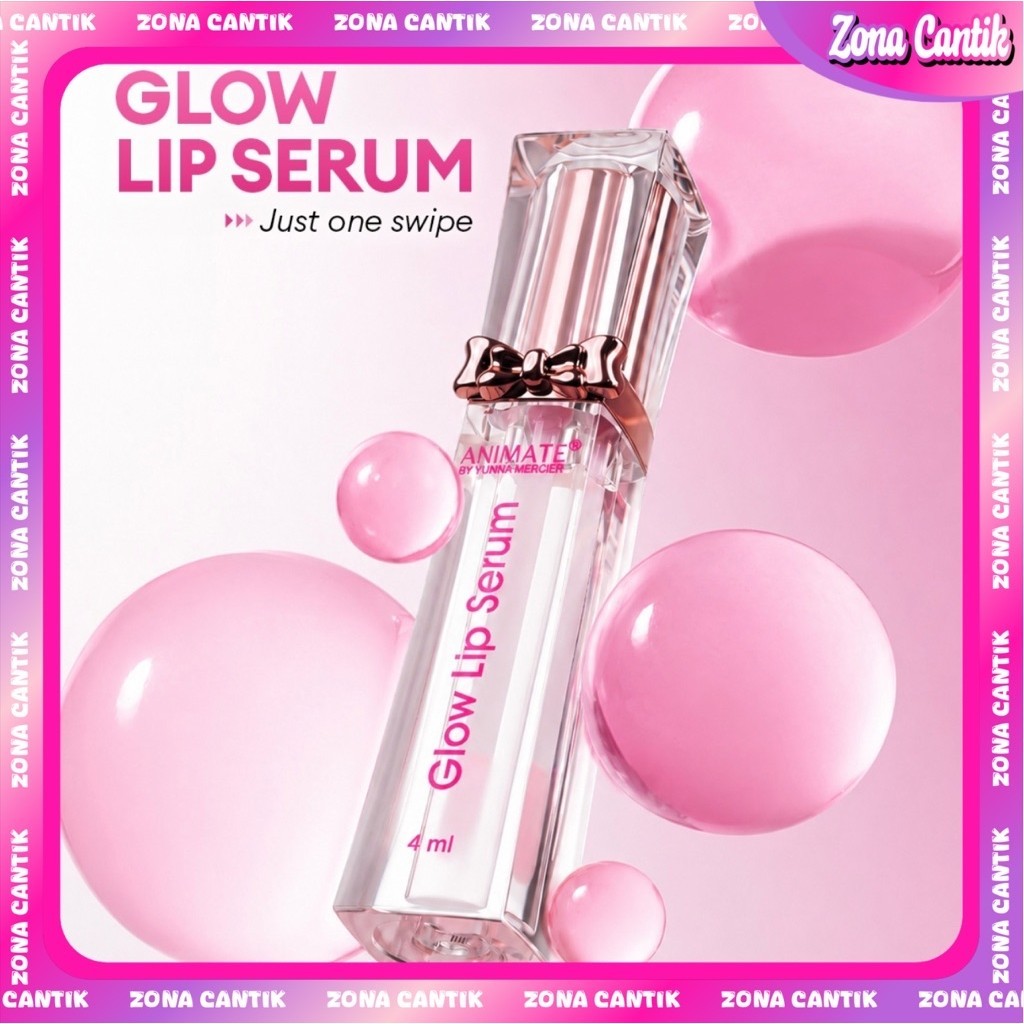 ZONA CANTIK  - ANIMATE Glow Lip Serum With Honey + Vitamin E 4ml Melembabkan Bibir