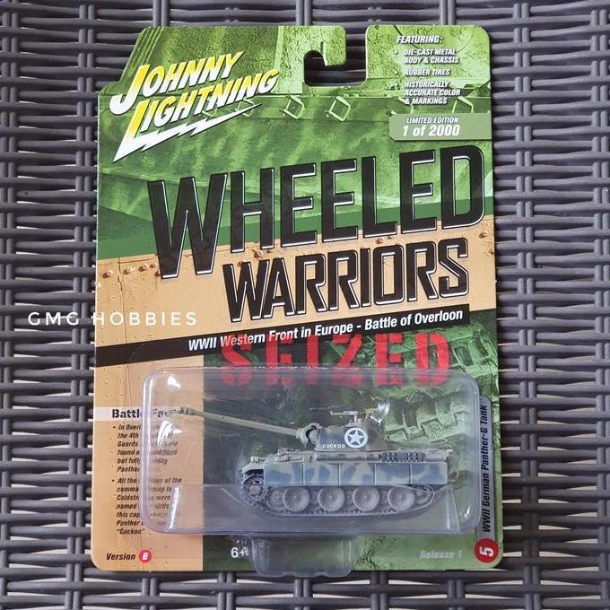 JOHNNY LIGHTNING WHEELED WARRIORS WWII GERMAN PANTHER G TANK DIECAST