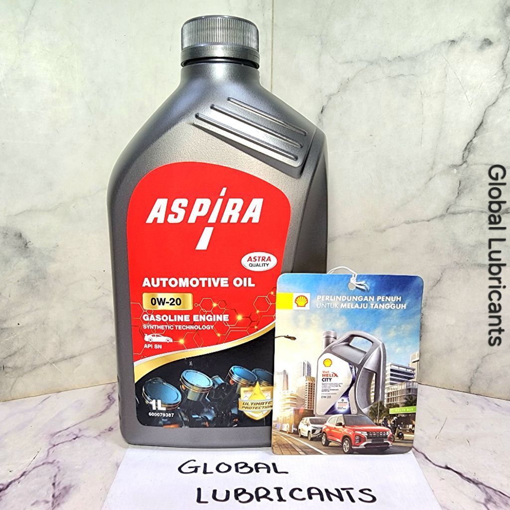 Shell Helix x Aspira Astra Automotive Oil 0W-20 Synthetic Technology SN 1 Liter (Oli Mesin Bensin UL