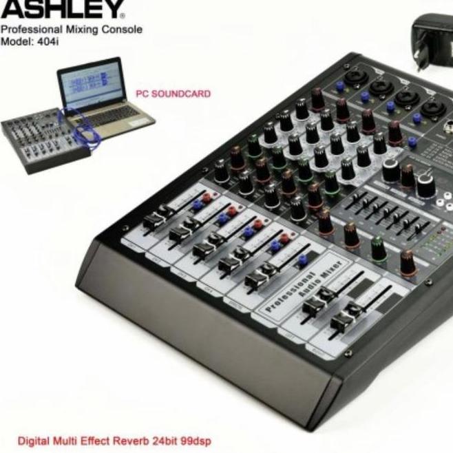 Mixer Audio Ashley 404I 4 Chennel Equalizer Monitor Amplifier