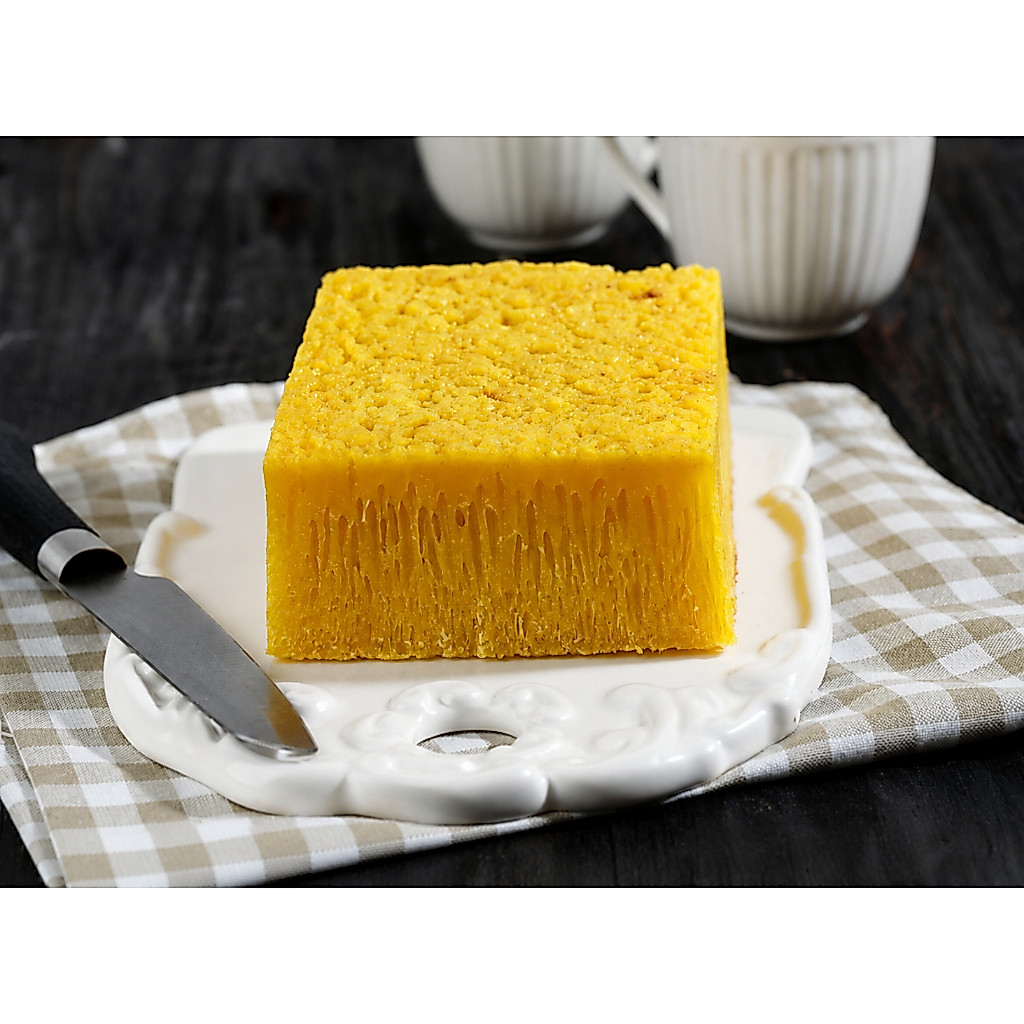 HOLLAND BAKERY Bika Ambon Lezat Gurih 200g Kue Tradisional Kuning 8x8