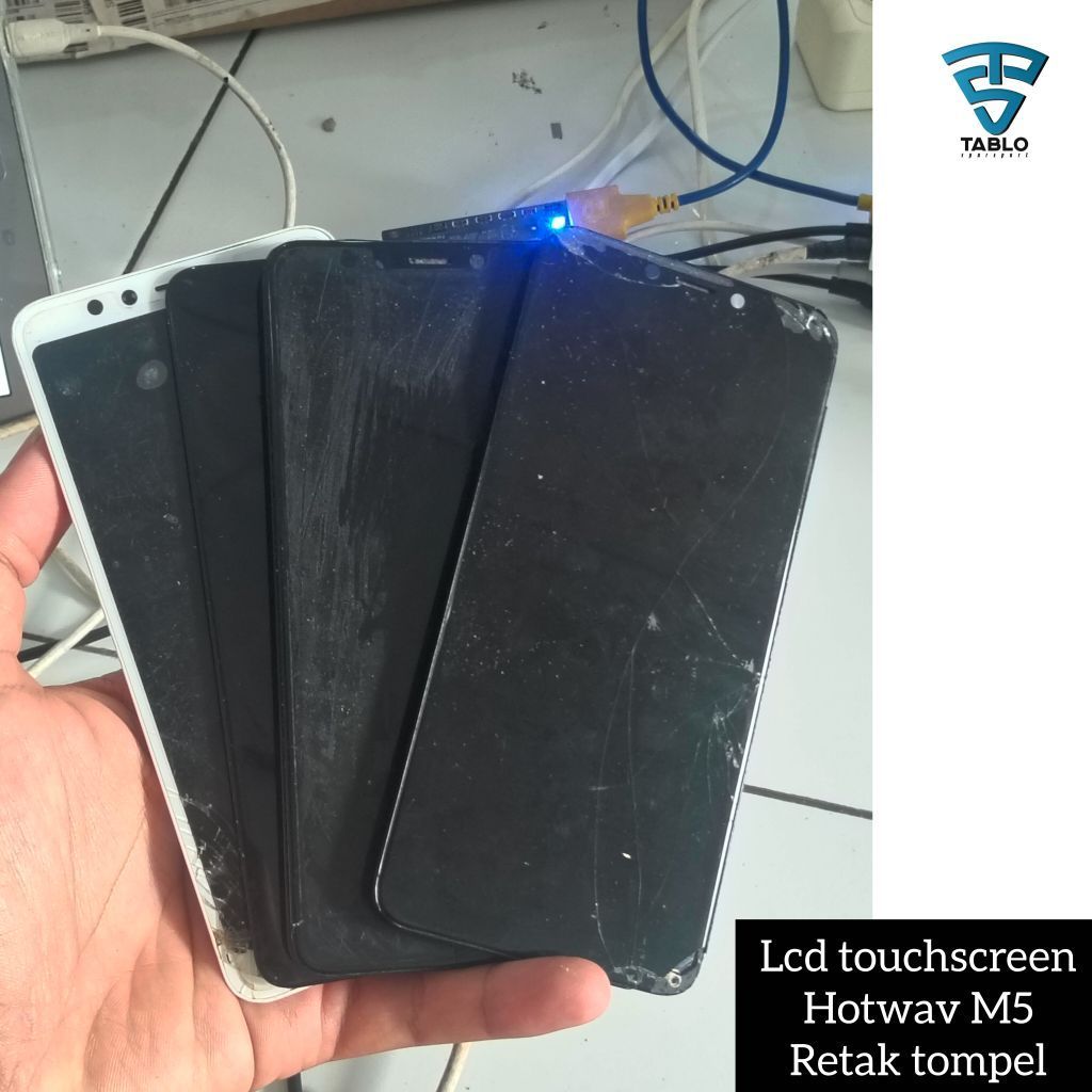 Lcd touchscreen hotwav M5 retak tompel