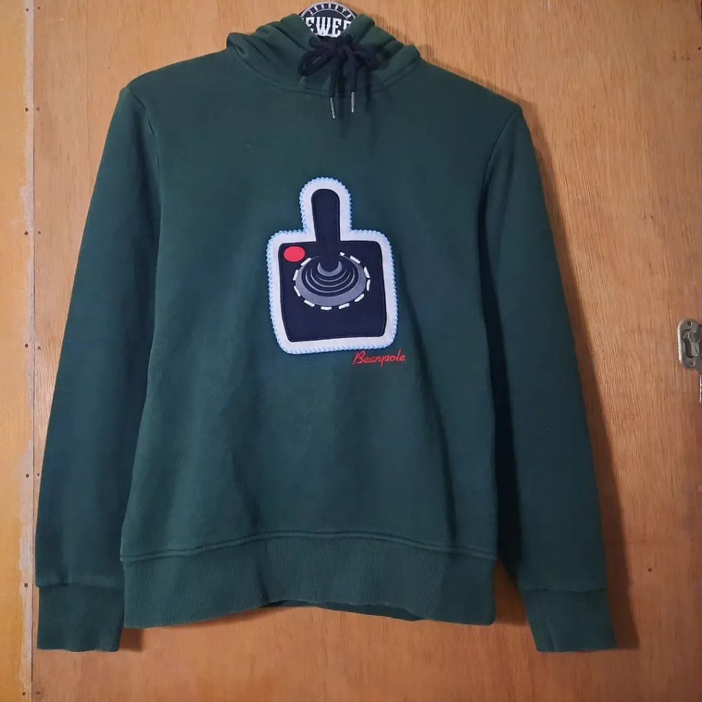 Hoodie Bean Pole hijau tua size M