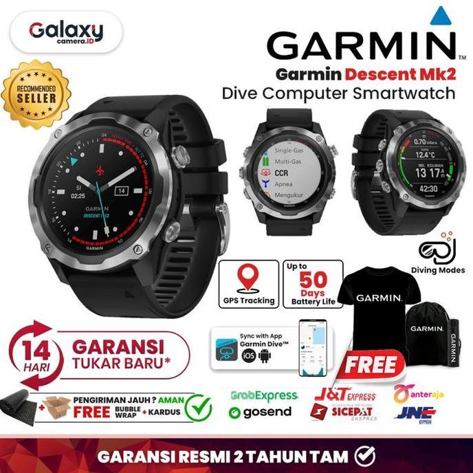 Allthebest- Garmin Descent Mk2 MK 2 GPS Dive Computer Smartwatch Garansi Resmi TAM