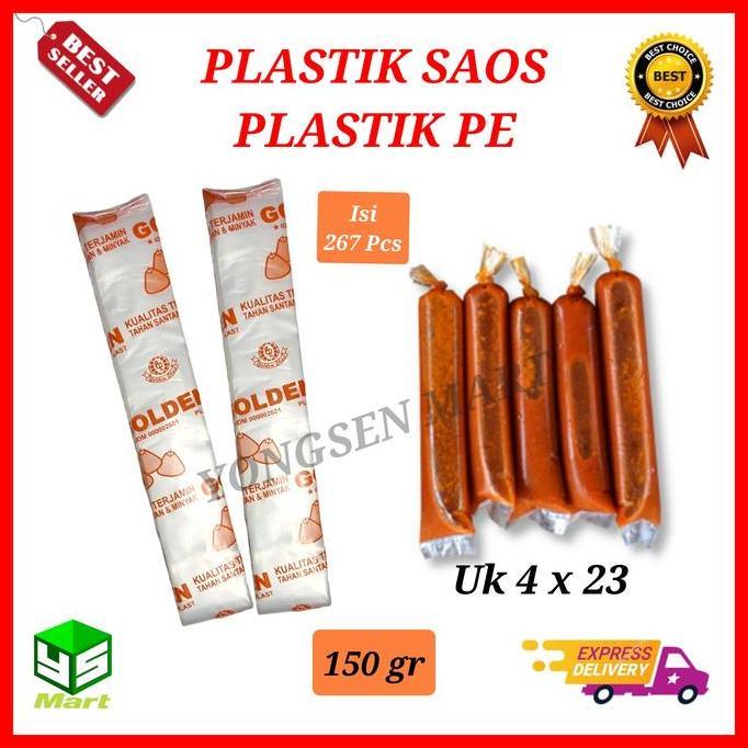 (Good) Plastik PE 4x23 es lilin es mambo plastik cabe saos saus 4x23