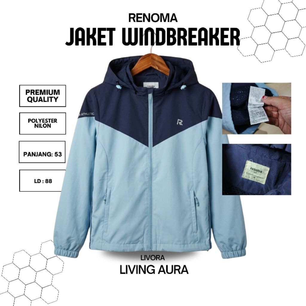 Jacket Windbreaker Renoma Original Color Block