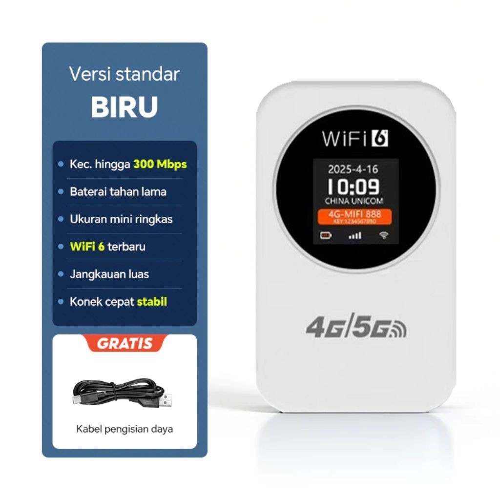 Modem Router WIFI Mifi 4g/5g LTE 300mbps Portable Mobile Wifi