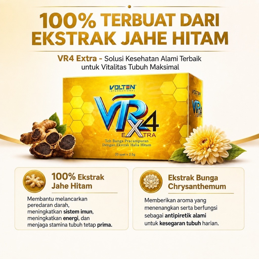 Jahe Hitam Volten VR4 EXTRA  Original Extra Jahe Hitam Extra Teh bunga Chrysanthemum