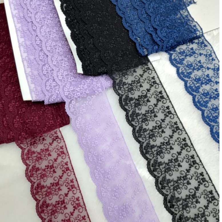 RENDA TILE/RENDA PINGGIRAN FULL BORDIR LEBAR 7CM