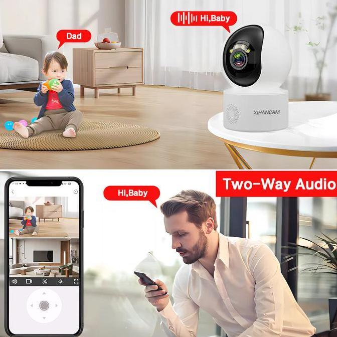 Cctv- Xihancam Smart Cctv Indoor Wifi 5Mp Camera 360 Cctv Rumah Ip Kamera Cctv Wifi Jarak Jauh Let