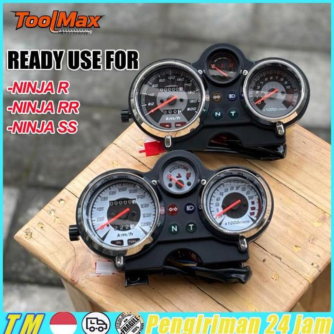 OVMIDEX Spidometer Ninja Ss Ninja R Speedometer Ninja Ss Ninja R kimometer ninja Ss (HITAM,PUTIH)