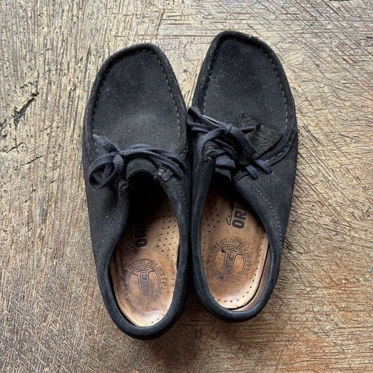 Clarks Wallabes Black Second Original
