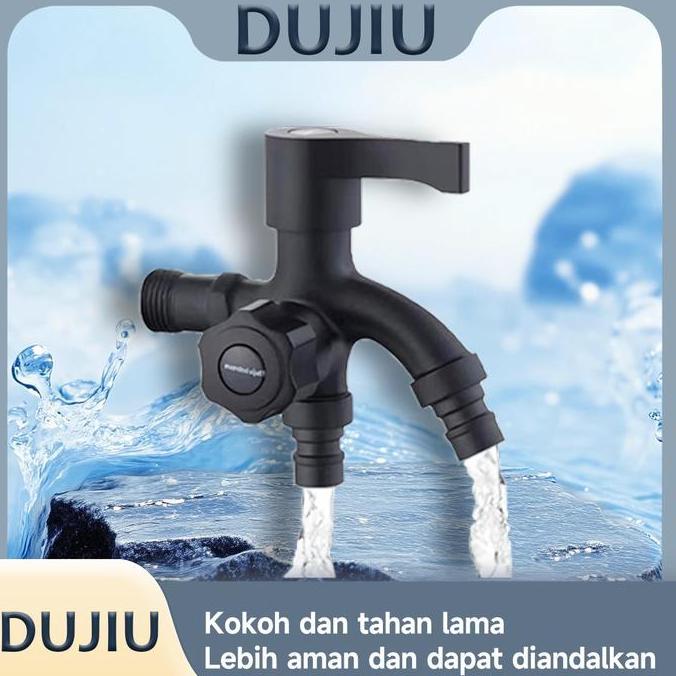 komarijuili - keran air multifungsi minimalis hitam - inti keramik kualitas tinggi saklar ganda | 2 