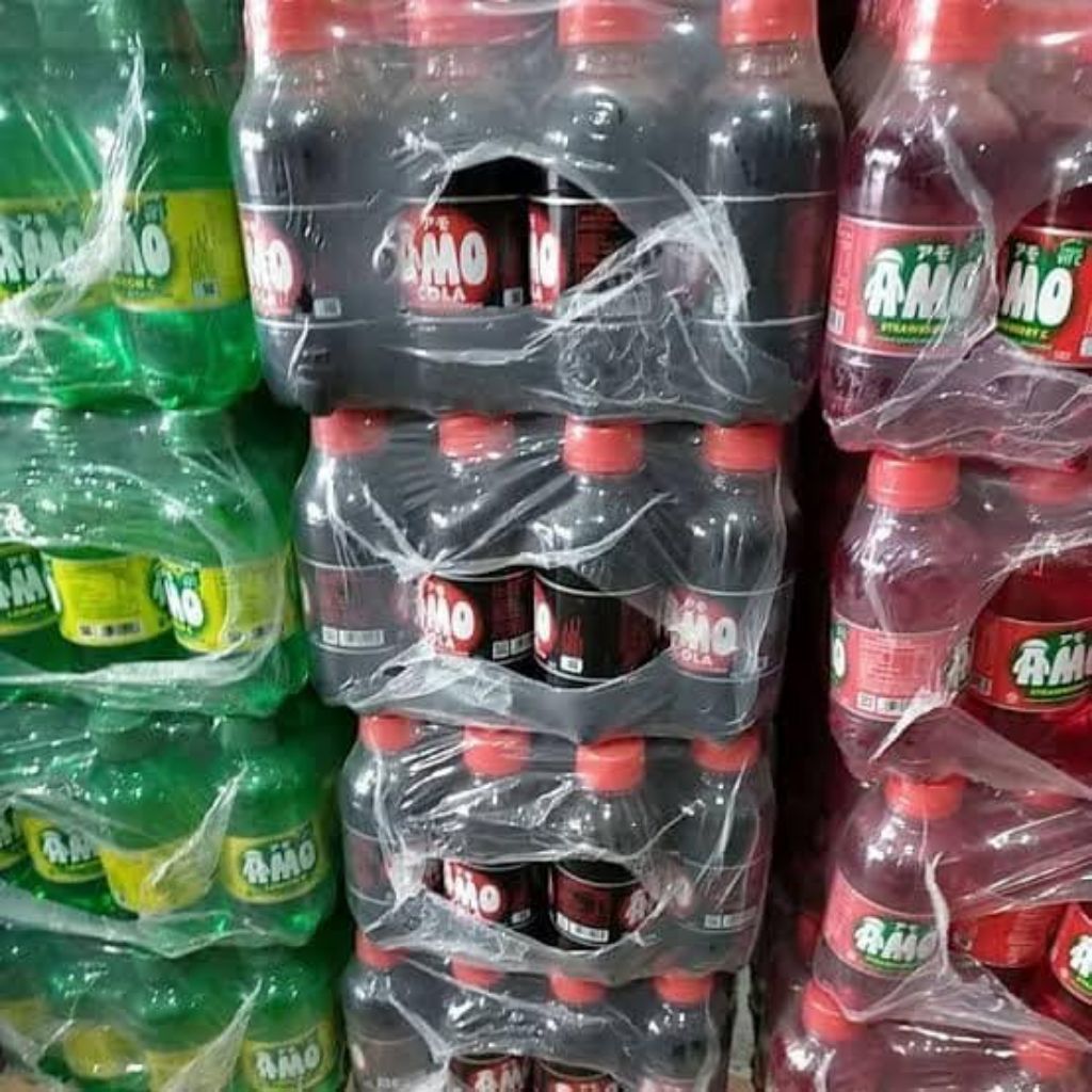 1 KRAT AMO SPARK CSD MINUMAN SODA BERKARBONASI COLA | FRUIT | LEMON 12 PCS X 200 ML murah