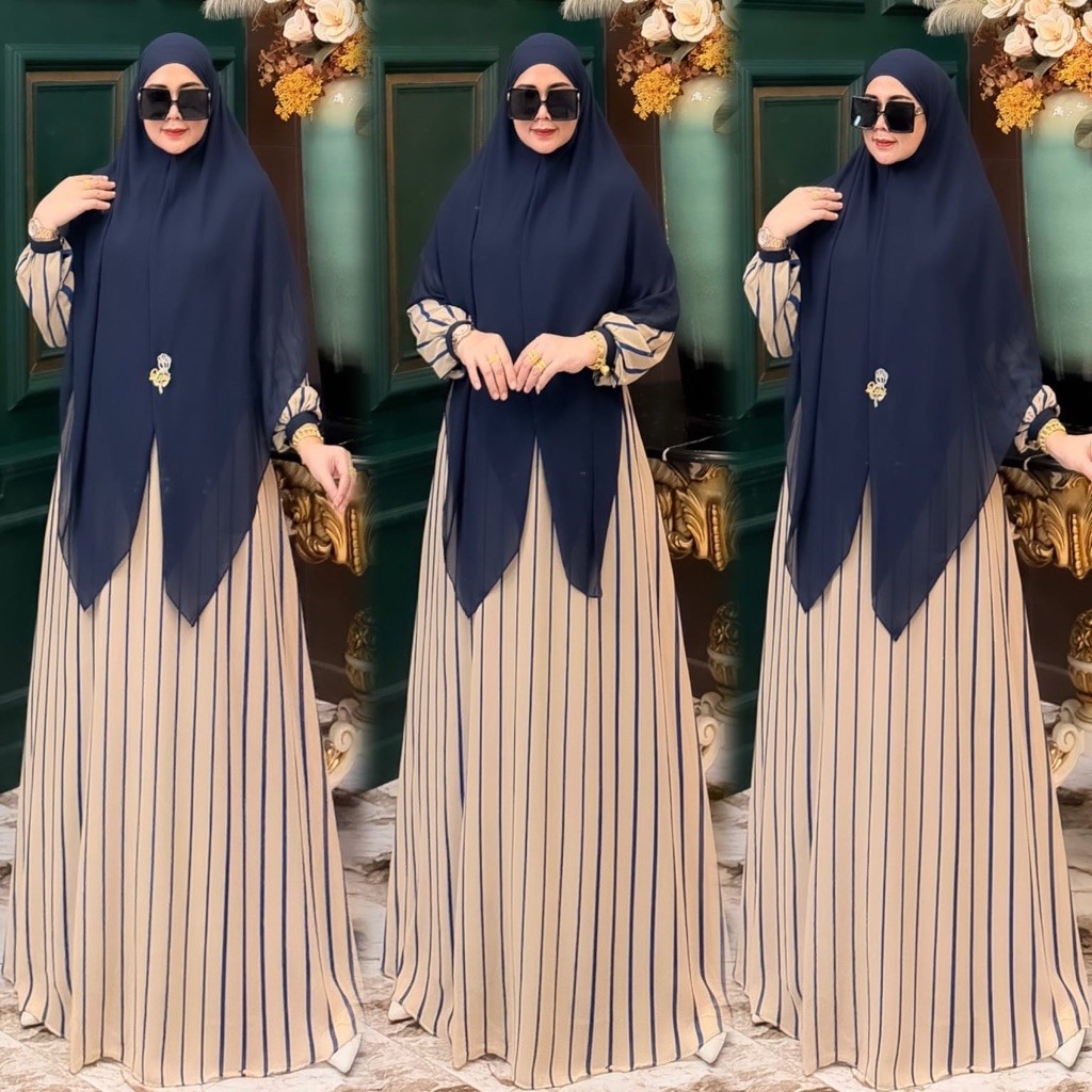 NAIMA SET KHIBAN / Gamis Naima Set Khiban Salur Terbaru // COD