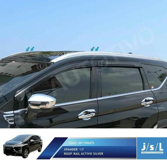 Roof Rail Roofrail Mitsubishi Xpander Silver Model Activo