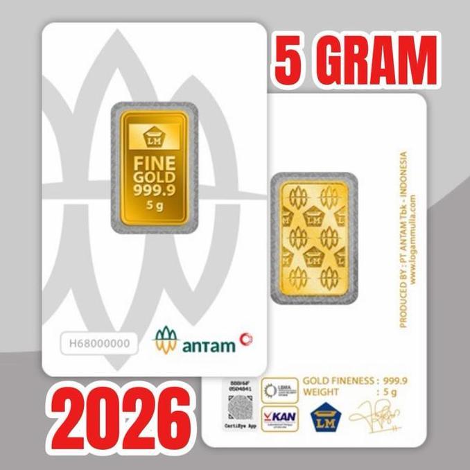 robyseller2 - logam mulia antam certicard 5gr, lm antam, emas batangan kepingan 5 gram