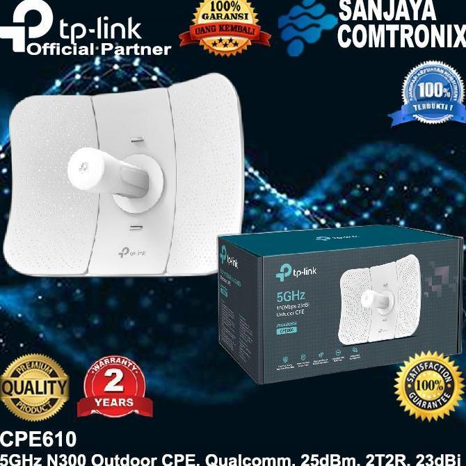 Cont- Cpe 610 Tp- 5Ghz 300Mbps 3Dbi Outdoor Cpe Cpe610