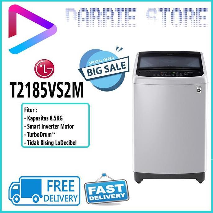 Allthebest- LG T2185VS2M MESIN CUCI LG 8,5 KG WASHER T-2185VS2M T2185 2185VS2M
