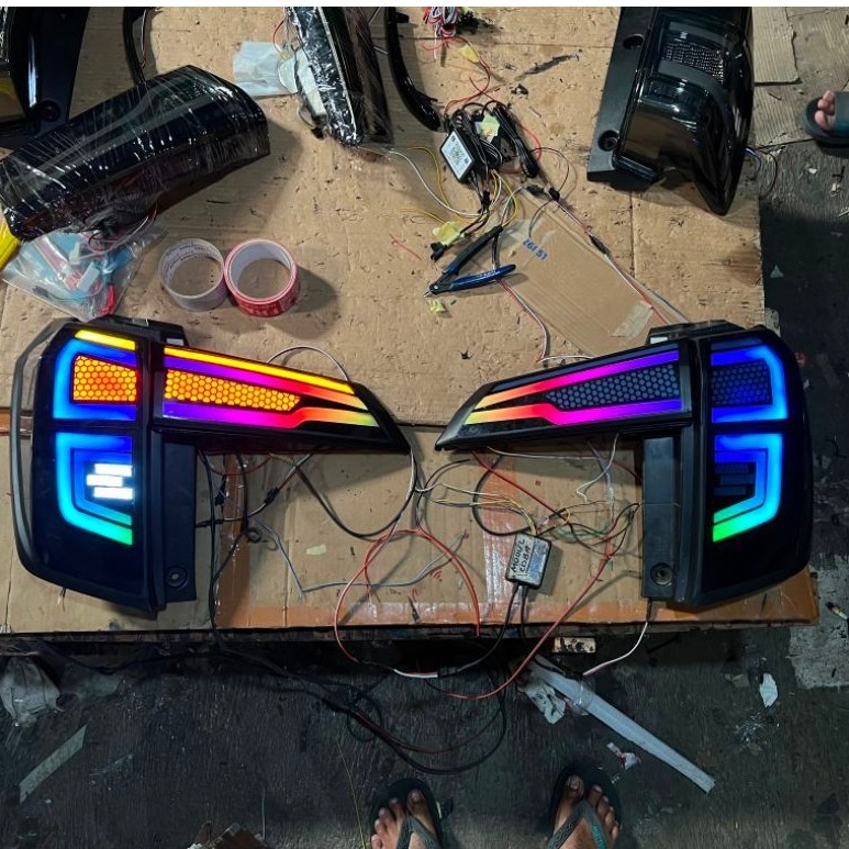Stoplamp Calya Sigra Custom SMOKE RGB Model BMW Style