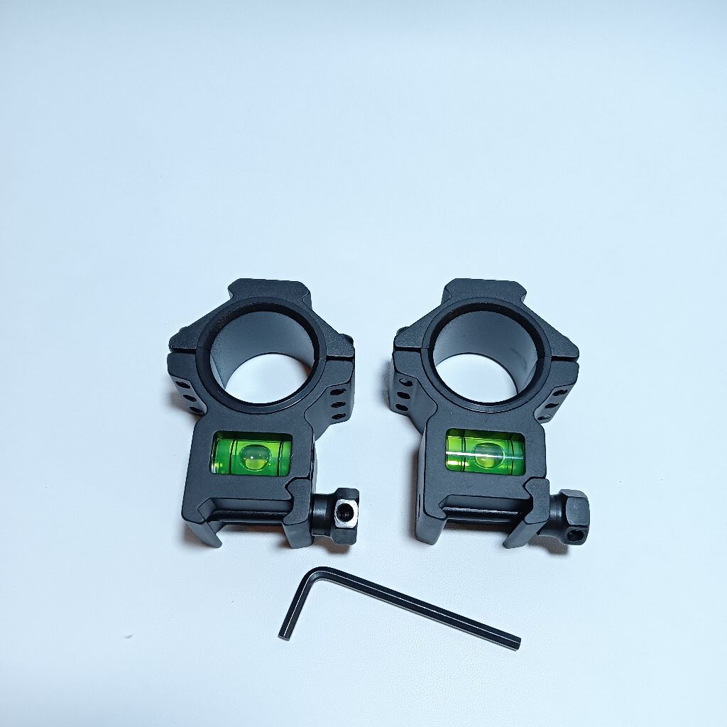 Mounting waterpass tube 25 dan 30 rail 22 satu pasang mounting teleskop