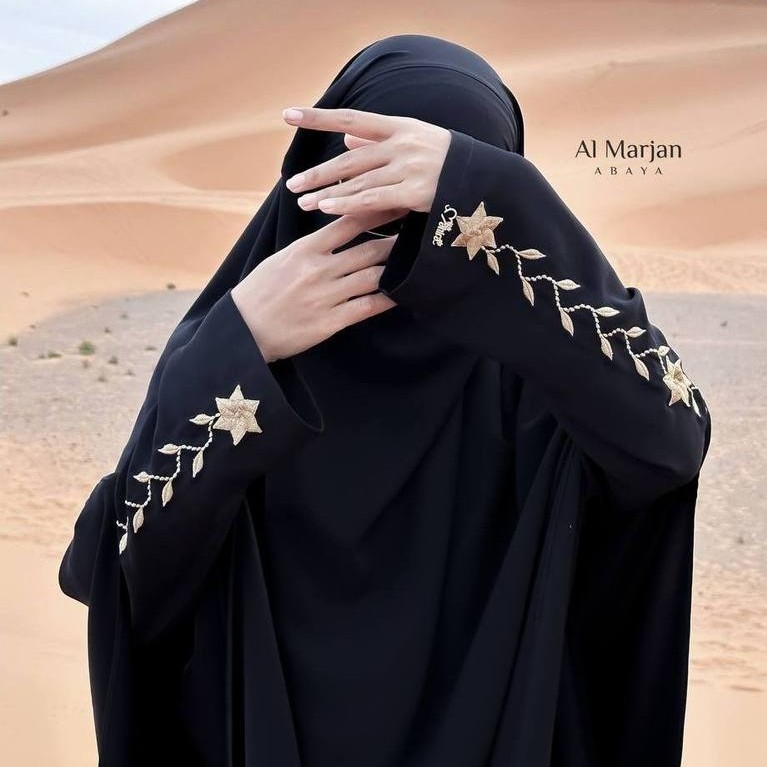 [MAHIRA INDONESIA] ABAYA AL MARJAN BY MAHIRA | ABAYA BORDIR MAHIRA PREMIUM