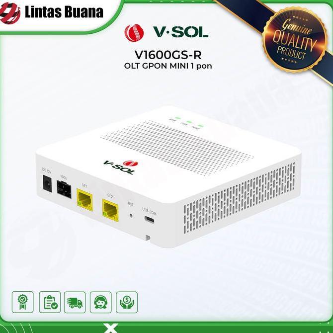 TERMURAH - VSOL OLT GPON MINI V1600GS-R 1PON 10*GE L3 | MINI OLT GPON 1 Pon
